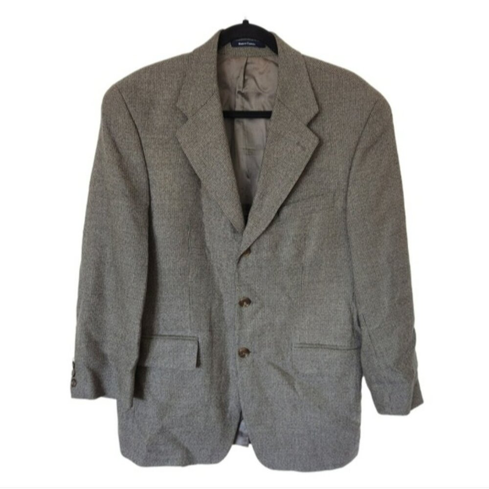 Chaps Ralph Lauren Fine Wool Blazer 38R Gray Sport Coat Jacket